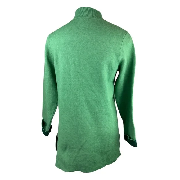 NWT J. Jill Majestic Open Front Cardi Sweater Cardigan Green MP Medium Petite - Picture 8 of 14